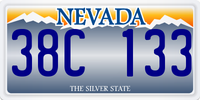 NV license plate 38C133