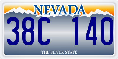 NV license plate 38C140