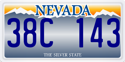 NV license plate 38C143