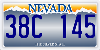 NV license plate 38C145