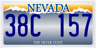 NV license plate 38C157