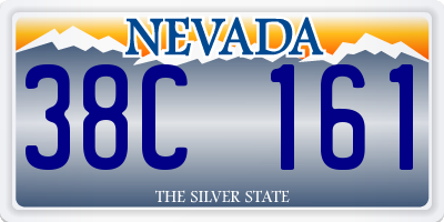 NV license plate 38C161
