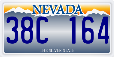 NV license plate 38C164