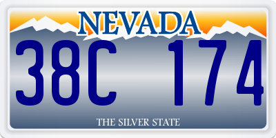 NV license plate 38C174