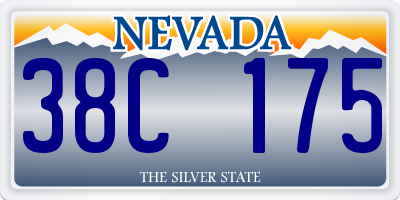 NV license plate 38C175