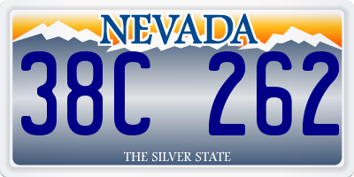 NV license plate 38C262