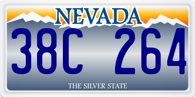 NV license plate 38C264