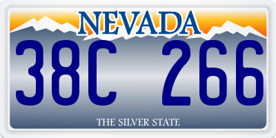 NV license plate 38C266