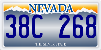 NV license plate 38C268