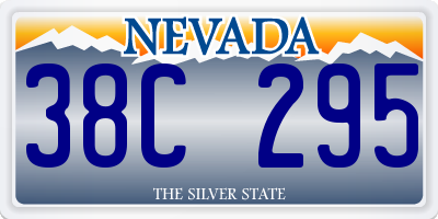 NV license plate 38C295