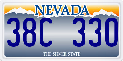 NV license plate 38C330