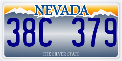 NV license plate 38C379