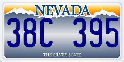 NV license plate 38C395