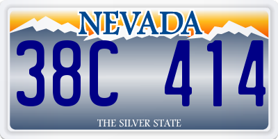 NV license plate 38C414