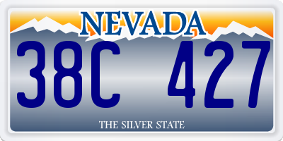 NV license plate 38C427