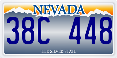 NV license plate 38C448