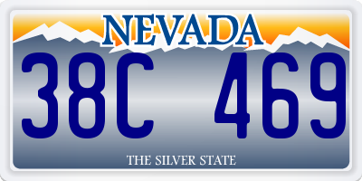 NV license plate 38C469