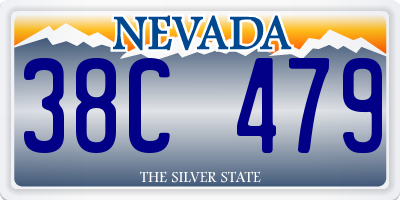 NV license plate 38C479