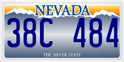 NV license plate 38C484