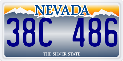 NV license plate 38C486
