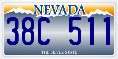 NV license plate 38C511