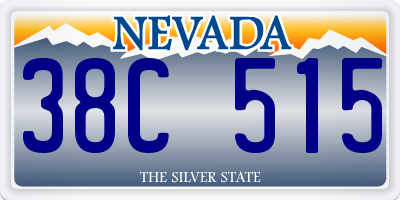 NV license plate 38C515