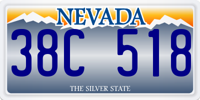 NV license plate 38C518