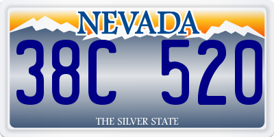 NV license plate 38C520