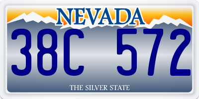 NV license plate 38C572