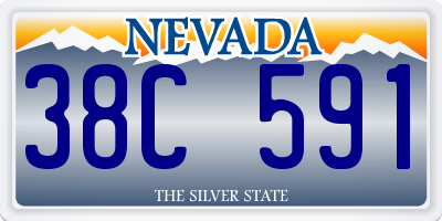 NV license plate 38C591