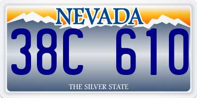 NV license plate 38C610