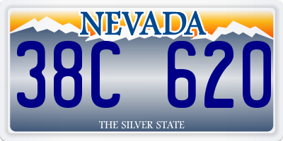 NV license plate 38C620