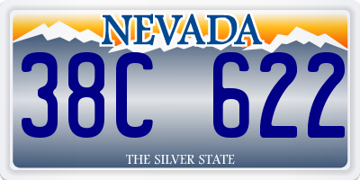 NV license plate 38C622