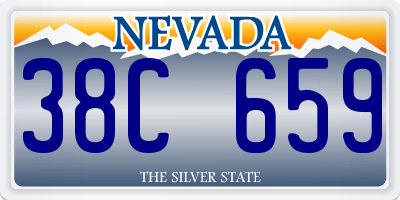 NV license plate 38C659