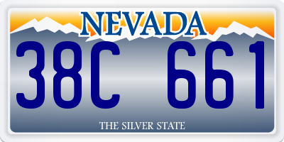 NV license plate 38C661