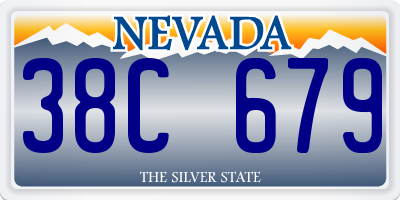 NV license plate 38C679