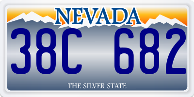 NV license plate 38C682