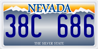 NV license plate 38C686