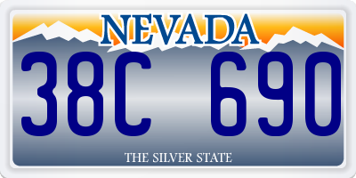 NV license plate 38C690