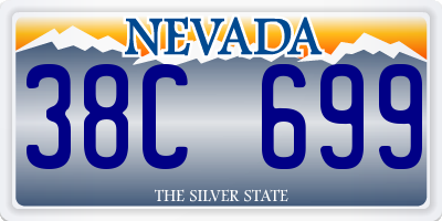 NV license plate 38C699