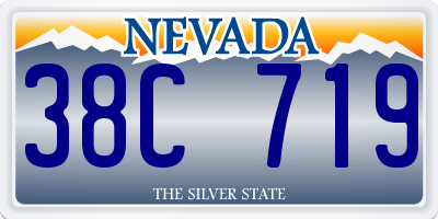 NV license plate 38C719