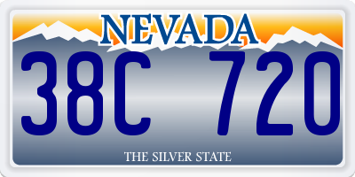 NV license plate 38C720