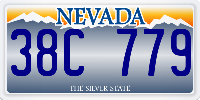 NV license plate 38C779