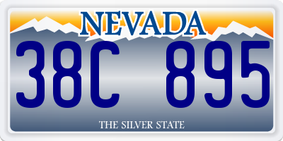 NV license plate 38C895