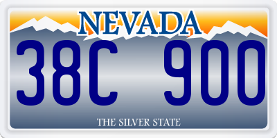 NV license plate 38C900