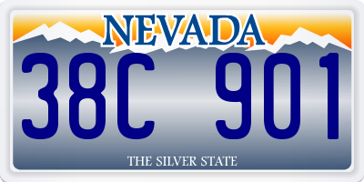 NV license plate 38C901
