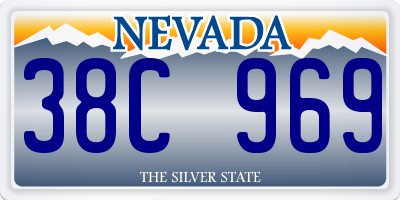 NV license plate 38C969