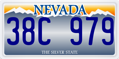 NV license plate 38C979