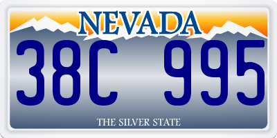 NV license plate 38C995