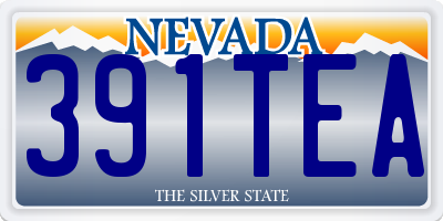 NV license plate 391TEA